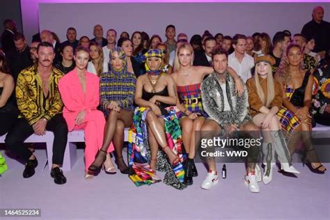 Nicki Minaj, Rita Ora, Rosie Huntington Whiteley front row of 